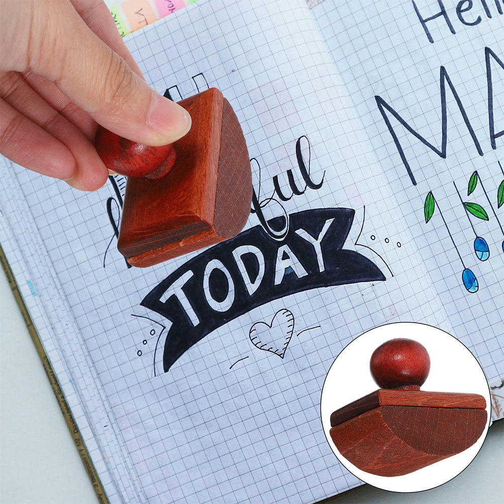 Ink Blotter Paper - 2pcs Desk Ink Blotter Wooden Rocking
