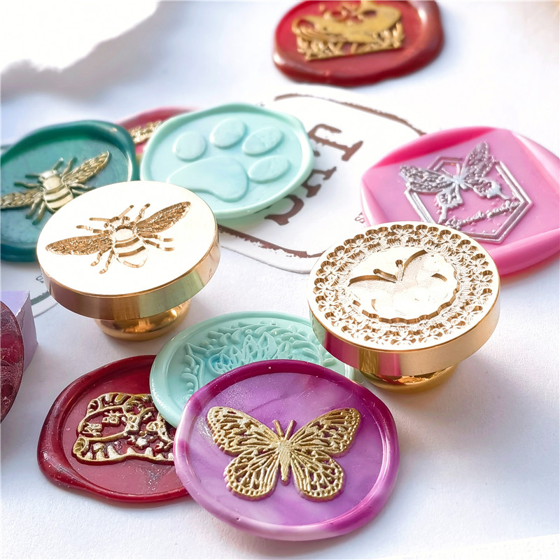 Wax Seal Stamp Head Butterfly  - đánh giá và giá Wax Seal Stamp Set