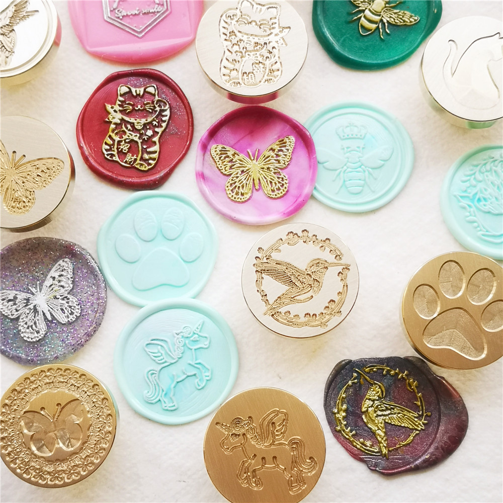 Wax Seal Stamp Head Butterfly  - đánh giá và giá Wax Seal Stamp Set