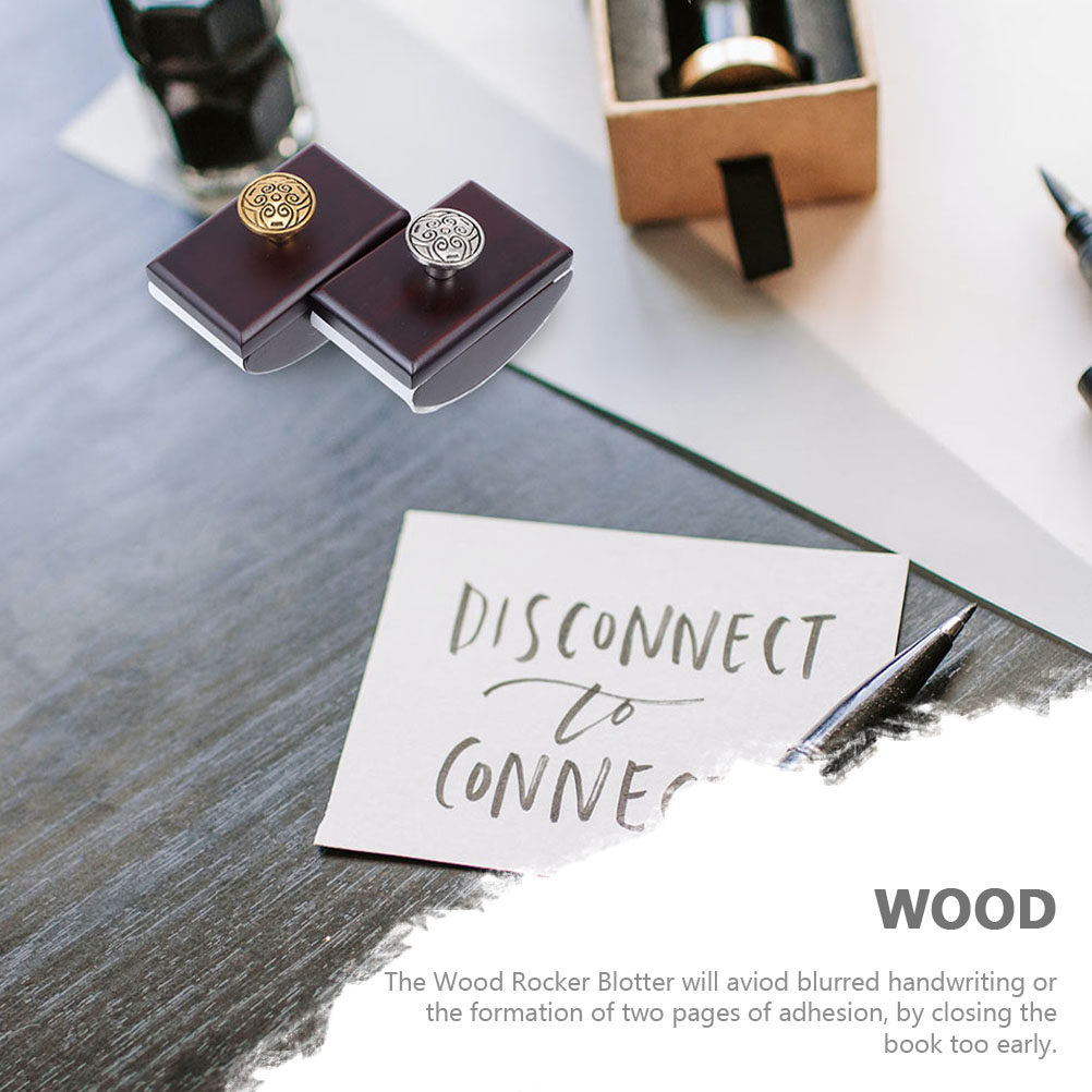 2Pcs Wood Rocker Blotter Absor - đánh giá và giá Ink Blotter Paper