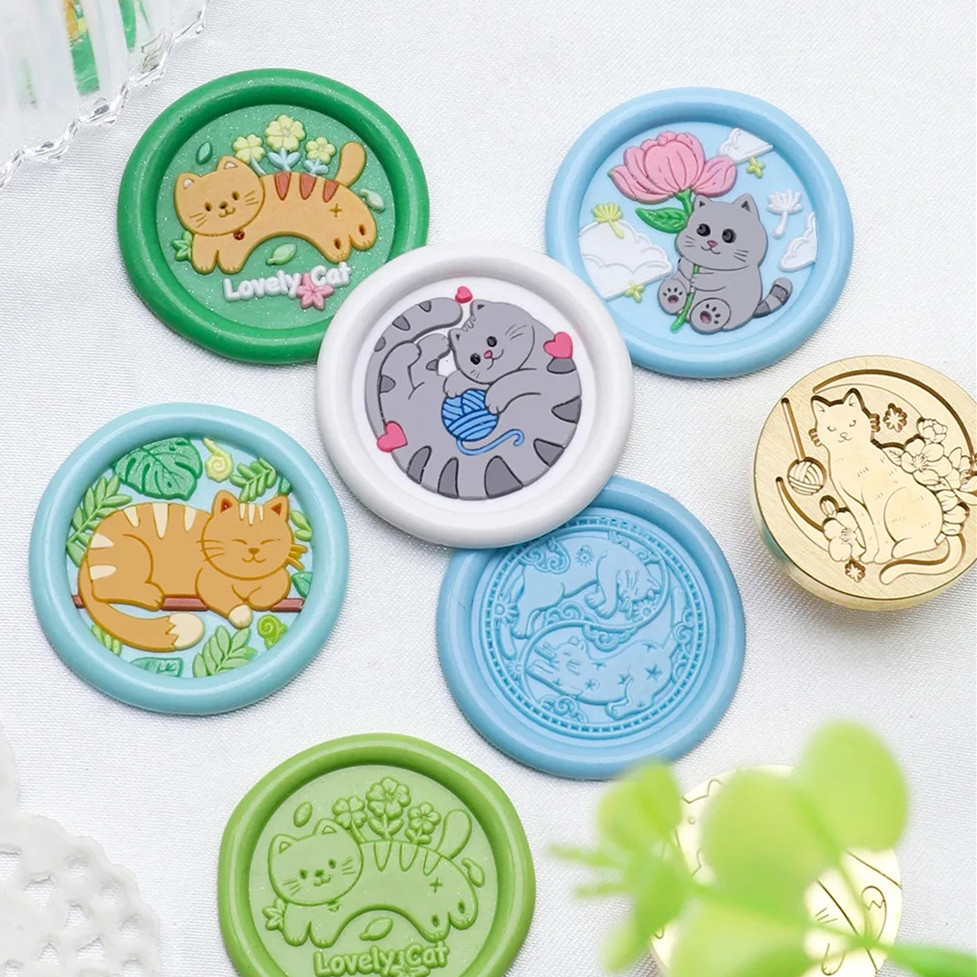 Cat Series 25mm Chapter Wax Se - đánh giá và giá Wax Seal Stamp Set