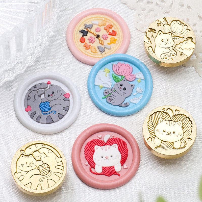 Cat Series 25mm Chapter Wax Se - đánh giá và giá Wax Seal Stamp Set