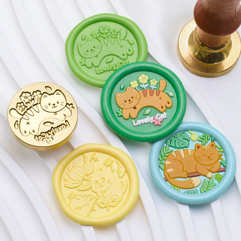Cat Series 25mm Chapter Wax Se - đánh giá và giá Wax Seal Stamp Set